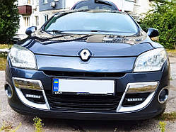 Кути на передній бампер 2008-2011 (нерж) для Renault Megane III рр