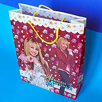 Пакет Подарунковий Дівчата 31х24х8 см 3 шт Напівпрозорий Пластик Колір Червоний