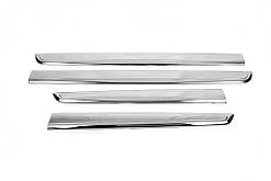 Молдинг дверний (2008-2011, 4 шт, нерж) для Renault Kangoo рр