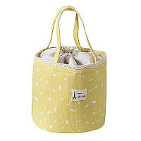 Термосумка для перенесення обідів на роботу,навчання,пікнік (18*27), Жовта