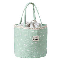 Термосумка для перенесения обедов на работу, учебу, пикник (18*27),Зелений