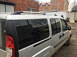 Рейлінги Хром Пластикові ніжки для Fiat Doblo I 2001-2005 рр, фото 5