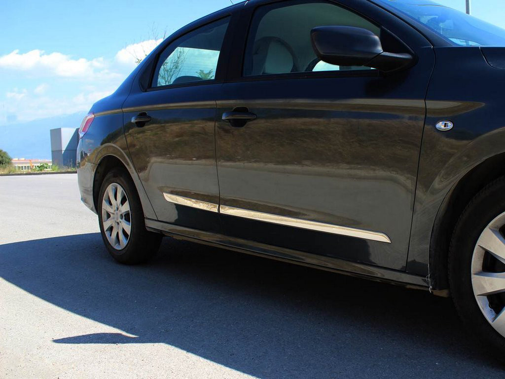 Молдинг дверний (4 шт, нерж) для Peugeot 301, фото 1