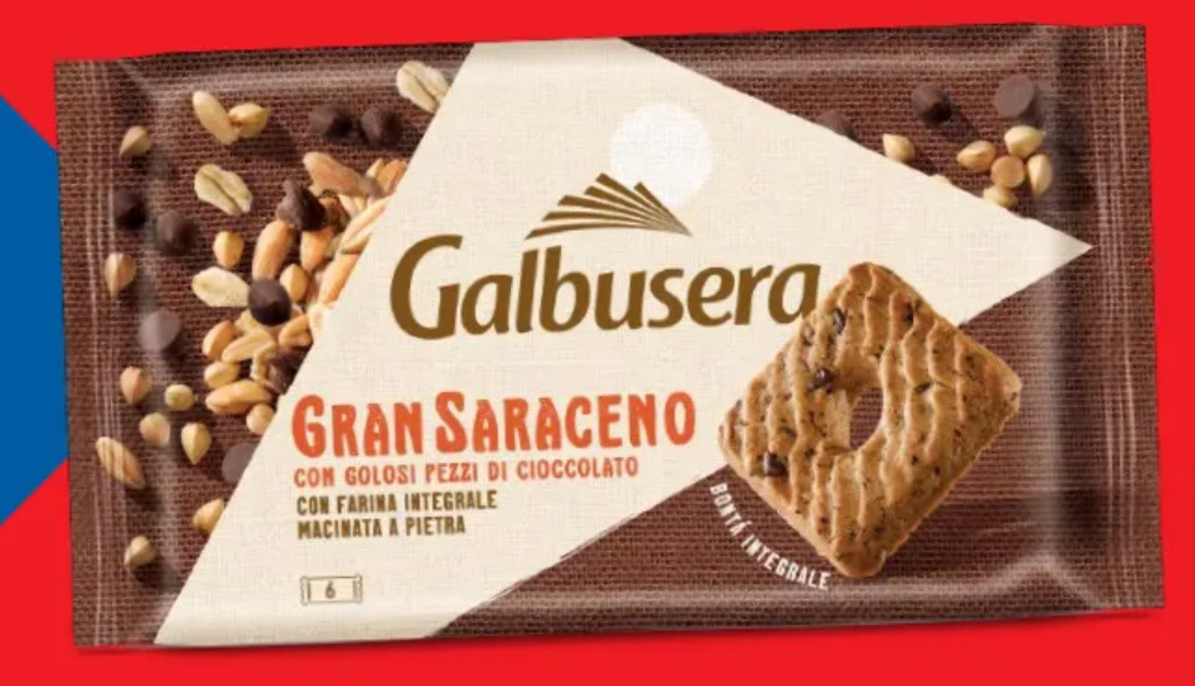 Печиво гречане з крихтами шоколаду Galbusera Gran Saraсеno 200гр