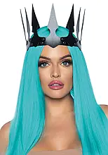 Корона з гострими зубцями Leg Avenu Faux leather spiked crown O/S