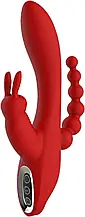 Вібромасажер потрійний Dream toys RED REVOLUTION HERA