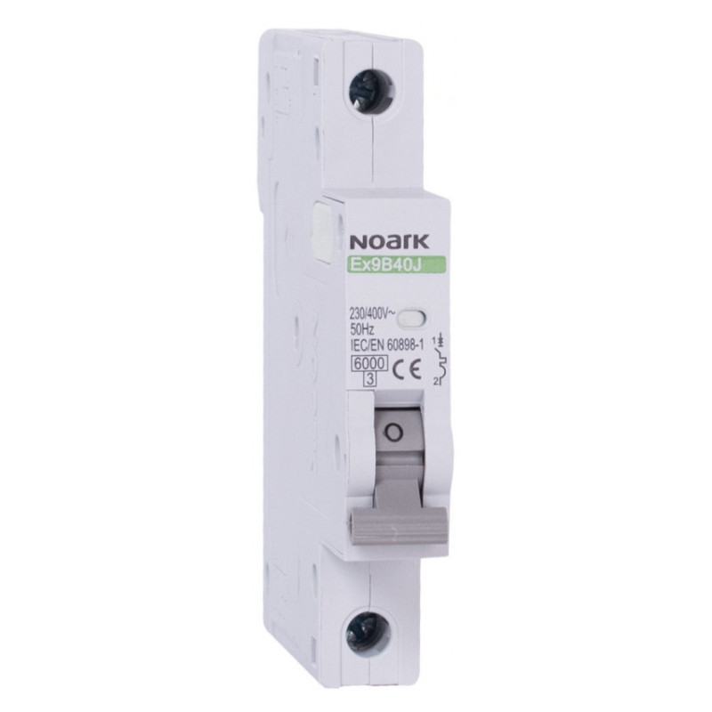 Автоматичний вимикач 13.5mm Noark Slim 6кА х-ка C 4А 1P Ex9B40J 110766