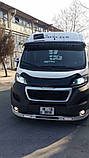 Козирьок на лобове скло (чорний глянець, 5мм) для Fiat Ducato 2006-2025 рр, фото 2