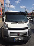 Козирьок на лобове скло (чорний глянець, 5мм) для Fiat Ducato 2006-2025 рр, фото 4
