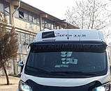 Козирьок на лобове скло (чорний глянець, 5мм) для Fiat Ducato 2006-2025 рр, фото 6