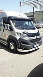 Козирьок на лобове скло (чорний глянець, 5мм) для Fiat Ducato 2006-2025 рр, фото 9