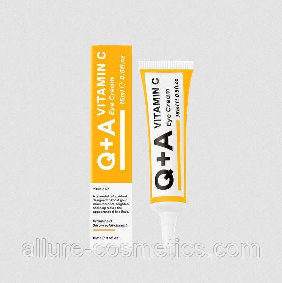 Крем для області навколо очей Q+A Vitamin C Eye Cream 15 мл, фото 1