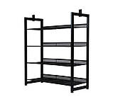 Полиця для взуття Eco Fabric 4 рівні 74 х 30.5 х 83.5 см чорний (EF-7529-4), фото 4