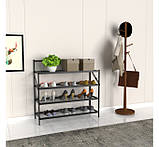 Полиця для взуття Eco Fabric 4 рівні 71 х 24.5 х 67.5 см чорний (EF-7124-4), фото 6