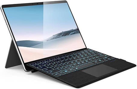 Surface Pro — магнітна бездротова клавіатура для Microsoft Surface Pro 7 6 5 3 7 Plus, 7-колірна підсвітка, фото 1