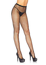 Колготки із мікросітки зі стразами Leg Avenue Rhinestone micro net tights O/S