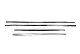 Молдинг дверний (4 шт., нерж.) для Fiat Linea 2006-2018 рр, фото 3