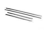 Молдинг дверний (4 шт., нерж.) для Fiat Linea 2006-2018 рр, фото 4