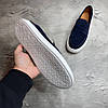 Лофери, туфлі чоловічі сині замшеві (натуральна замша) для чоловіків на весну осінь, розміри 40-45, фото 7