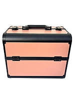 Кейс для майстра, універсальна валіза-органайзер для майстрів ADH-2321CB Персиковий з чорним обідком