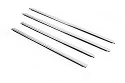 Молдинг скла (4 шт, нерж) для Nissan Terrano 2014- рр