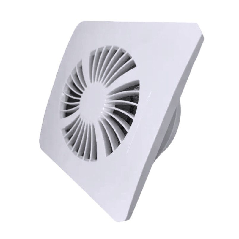 Витяжний вентилятор з решіткою, настінний 150мм 25Вт білий, фото 1
