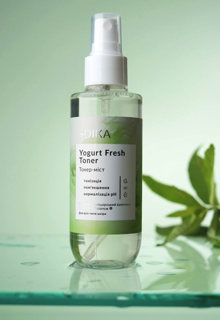 Тонер-міст для обличчя Yogurt Fresh Toner Soika, 150 мл., фото 1