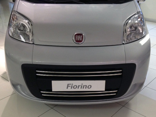 Накладка на решітку радіатора (4 част., нерж.) OmsaLine - Італійська нержавійка для Citroen Nemo, фото 1