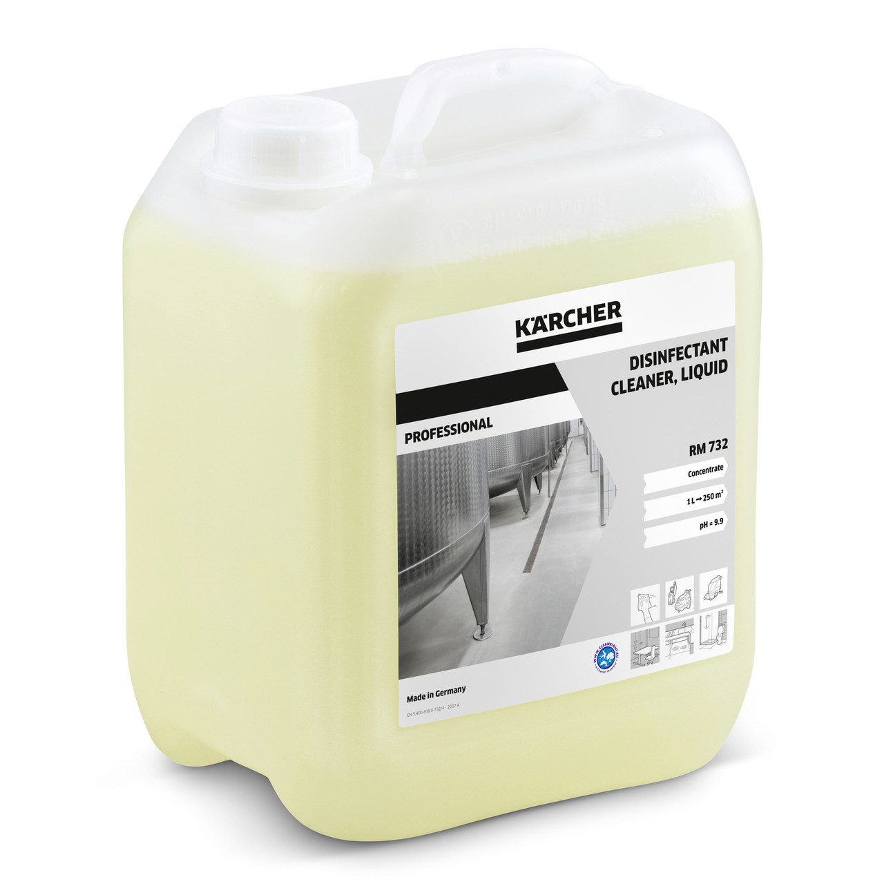 Мийний засіб 5л з дезінфікуючим ефектом RM 732 Karcher 6.295-596.0