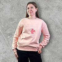 Світшот жіночий трикотаж рожевий one size (46-50)(р) Арт.578 pink (Китай)