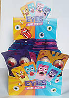 Упаковка жувальні цукерки Очі та Язик з сюрпризом 15г * 20 штук.