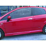 Бокові пороги (під фарбування) для Fiat Punto Grande/EVO 2006-2018 рр, фото 3