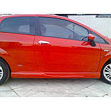 Бокові пороги (під фарбування) для Fiat Punto Grande/EVO 2006-2018 рр, фото 4