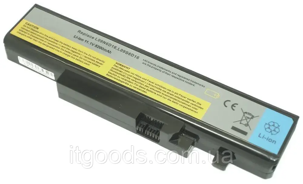 Батарея для ноутбука Lenovo 5200mAh 58Wh L09N6D16 L09S6D16 L10S6Y01 IdeaPad Y460 B560 V560 Y560 Y560A Y560G
