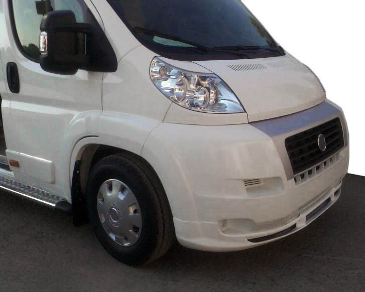 Передня накладка 2006-2013 (вузька, під фарбування) для Peugeot Boxer рр, фото 1