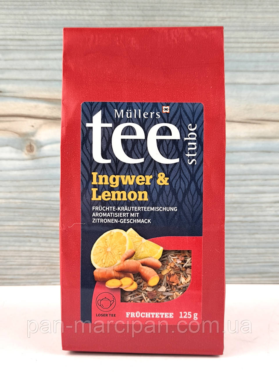 Фруктовый чай россыпной с имбирем и лимоном Mullers Tee Ingwer&Lemon 200 г, фото 1