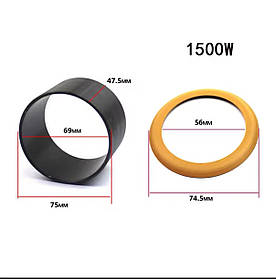 Циліндр і кільце на безмасляний компресор h - 47,5 мм.