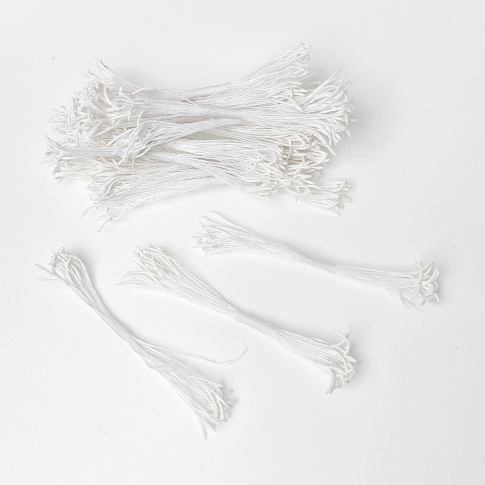 Тичинки подовжені, 23-25 ниток, 1х12 мм, БІЛІ, Китай, фото 1