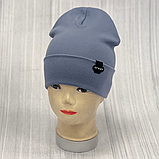 М 89520. Шапка подвійна з відворотом для хлопчика "GREAT, 2-8 років, різні кольори, фото 2