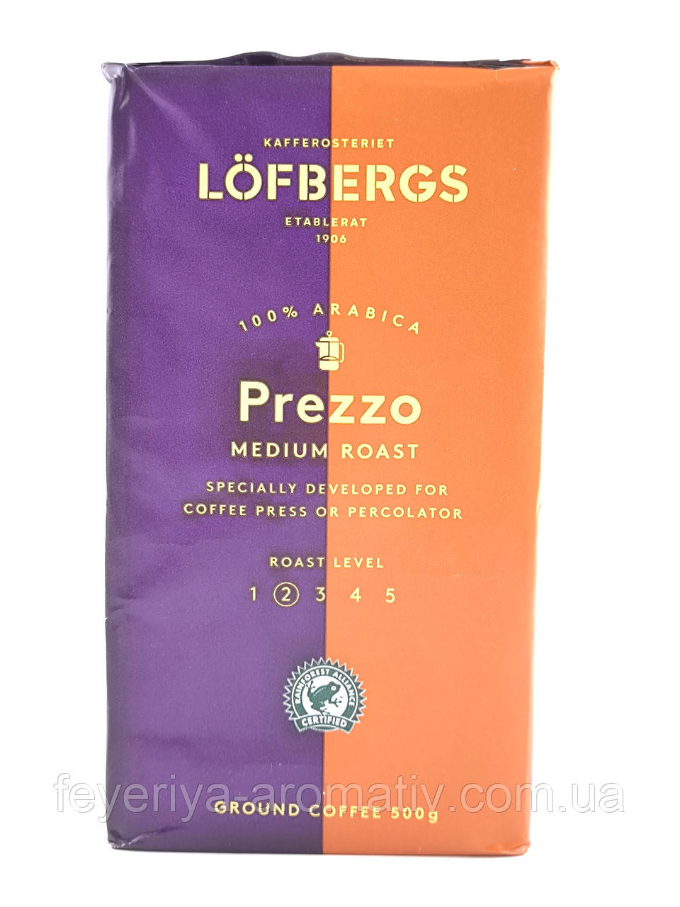 Кава мелена Lofbergs Prezzo Medium Roast 500 г (Швеція)