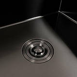 Кухонна мийка Valeso Handmade 60х50 PVD чорна 3.0/0.8 6050, фото 5