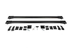 Перемички на звичайні рейлінги під ключ (2 шт) Чорний для Kia Sorento II XM 2009-2014 рр