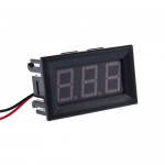 Вольтметр цифровий DC 4,5-30В, червоний, два виведення 0,56' у корпусі