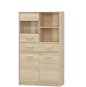 Вітрина 2Д1В1Ш Типс Меблі Сервіс Сонома/Сонома