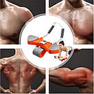 Автоматичний тренажер для живота, коліщатко для живота з подушечкою для пуш-апу WR-89, фото 9