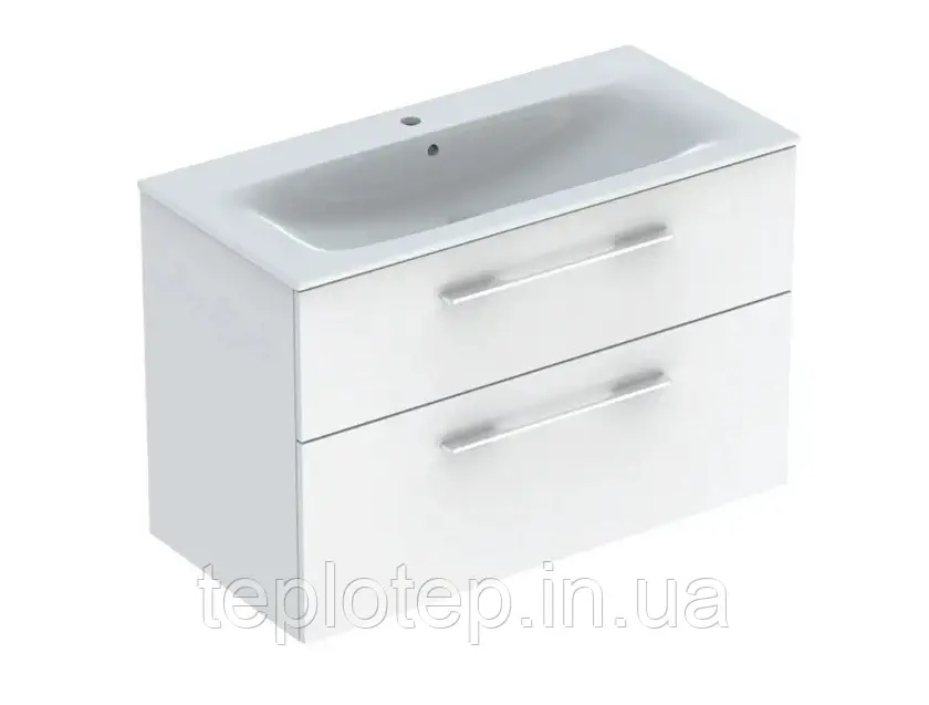 Шафка з умивальником 100 Selnova Square Slim rim 501.244.00.1 Geberit