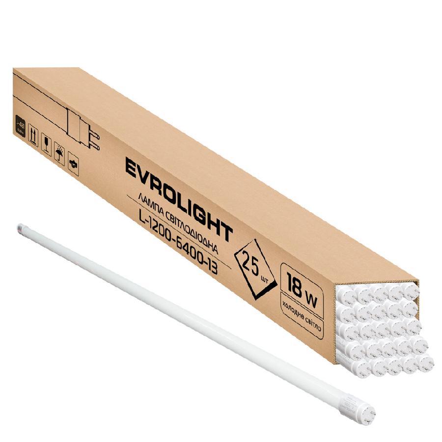Набір ламп світлодіодних LED Т8 18W 1200мм 1620Lm G13 6400K Євросвітло (25 шт)