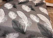 Наволочка бязь 80х80 см., принт: Пір'їни великі