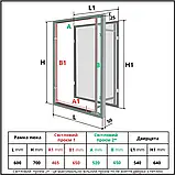 Посилений Люк під плитку "Фантом 3D Maxi" 600х700мм., фото 5