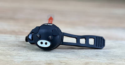 Фонарик на велосипед ліхтарик фара задня KLS PIGGY чорний